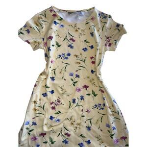 Dainty Yellow Flower vintage Coldwater Creek Dress